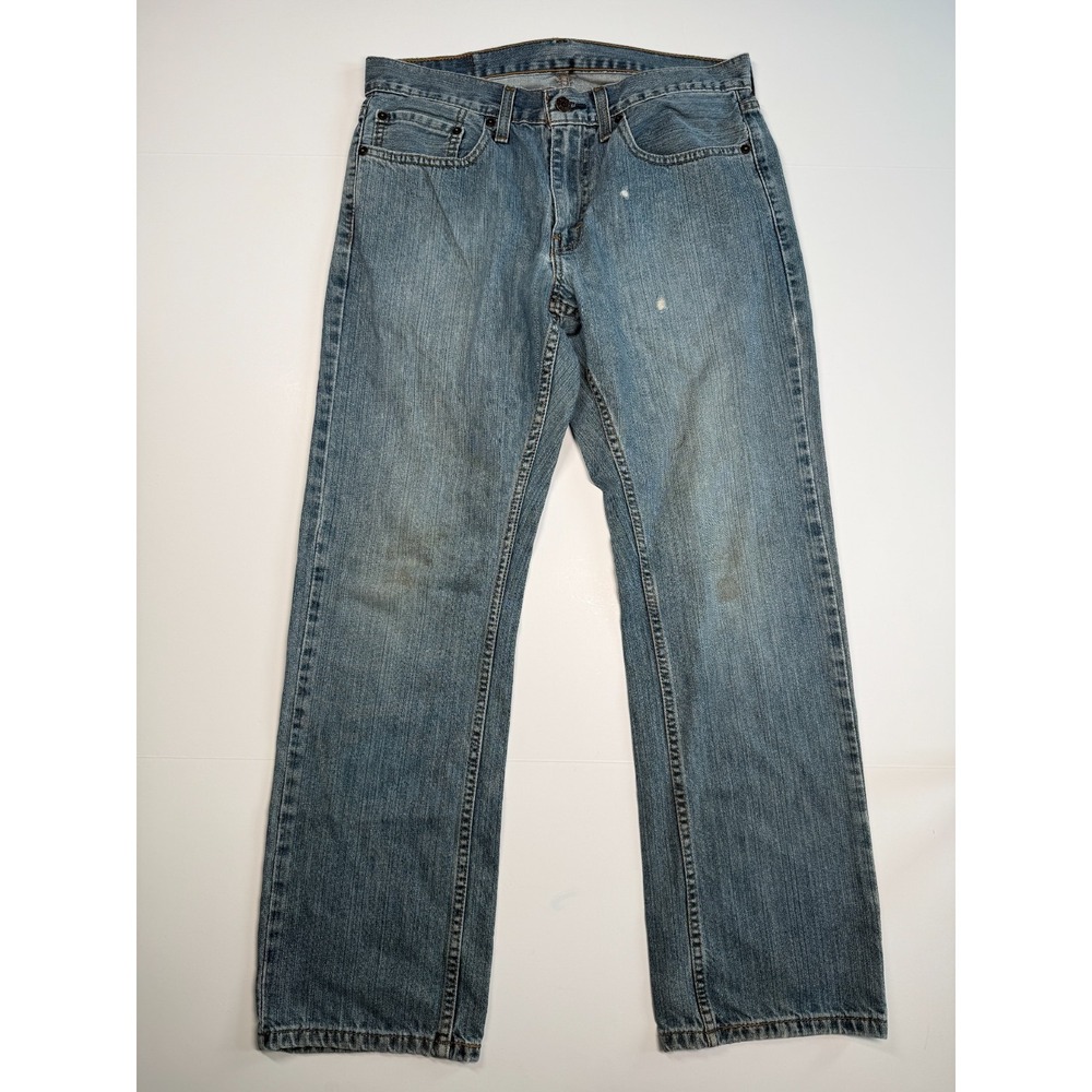 Levi's 559 Relaxed Straight Jeans Mens 31x29 Light Wash Denim Distressed